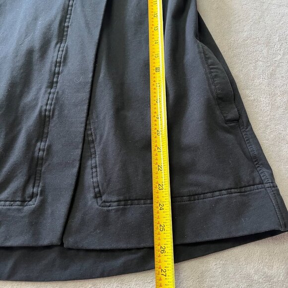 Lululemon Black Belle Wrap Jacket Snap Front Stretch French Terry - Picture 15 of 15